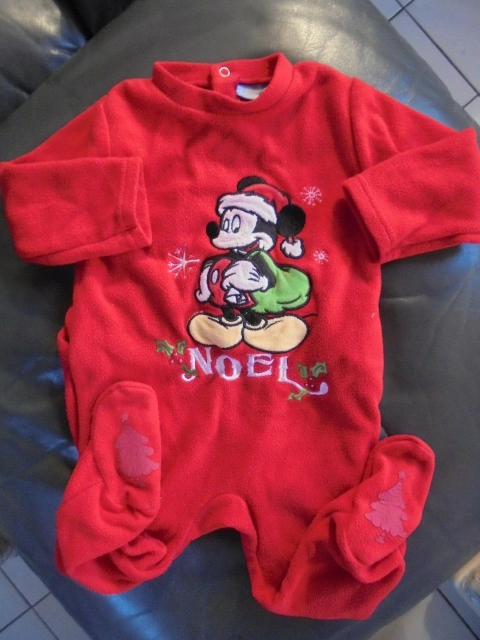 Disney Mickey Christmas Pajamas Size 12 Months Gift Idea – photo 2